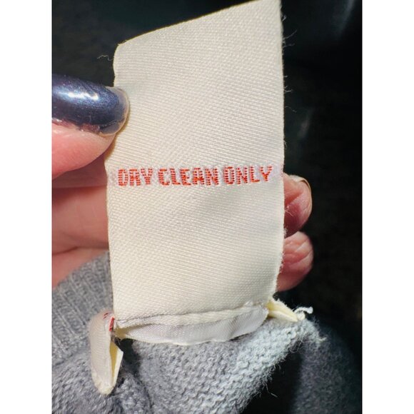 Sundance Lace Crochet Linen Gray Knit Dress M Boho Cottage Core Peasent Hippie - Picture 9 of 10